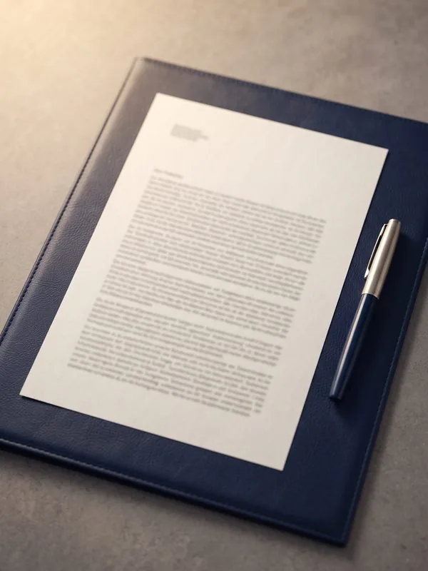 Gerichtlicher Beschluss aus dem Mandat, Text unkenntlich